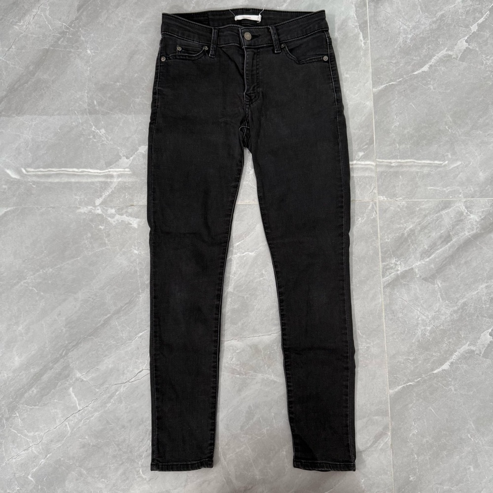 Women’s Levi’s 711 Skinny Denim Jeans Black Size 26
